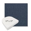 Picture of Blend Indigo | 19" x 19" Boxed Contoured Rounded Back Wicker Chair Cushion - Sunbrella© Fabric