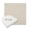 Picture of Blend Linen | 19" x 19" Boxed Contoured Rounded Back Wicker Chair Cushion - Sunbrella© Fabric
