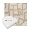 Picture of Brushstroke Stucco | 19" x 19" Boxed Contoured Rounded Back Wicker Chair Cushion - Sunbrella© Fabric