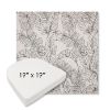 Picture of Calm Graphite | 19" x 19" Boxed Contoured Rounded Back Wicker Chair Cushion - Sunbrella© Fabric