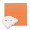 Picture of Canvas Tangerine | 19" x 19" Boxed Contoured Rounded Back Wicker Chair Cushion - Sunbrella© Fabric
