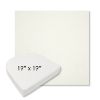 Picture of Canvas White | 19" x 19" Boxed Contoured Rounded Back Wicker Chair Cushion - Sunbrella© Fabric