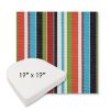 Picture of Carousel Confetti | 19" x 19" Boxed Contoured Rounded Back Wicker Chair Cushion - Sunbrella© Fabric