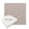 Picture of Eberly Linen | 19" x 19" Boxed Contoured Rounded Back Wicker Chair Cushion - Sunbrella© Fabric