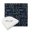 Picture of Escher Indigo | 19" x 19" Boxed Contoured Rounded Back Wicker Chair Cushion - Sunbrella© Fabric