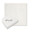 Picture of Idol Snow | 19" x 19" Boxed Contoured Rounded Back Wicker Chair Cushion - Sunbrella© Fabric