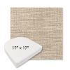 Picture of Momento Parchment | 19" x 19" Boxed Contoured Rounded Back Wicker Chair Cushion - Sunbrella© Fabric