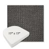 Picture of Nurture Charcoal | 19" x 19" Boxed Contoured Rounded Back Wicker Chair Cushion - Sunbrella© Fabric