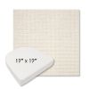 Picture of Nurture White | 19" x 19" Boxed Contoured Rounded Back Wicker Chair Cushion - Sunbrella© Fabric