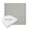 Picture of Piazza Pebble | 19" x 19" Boxed Contoured Rounded Back Wicker Chair Cushion - Sunbrella© Fabric
