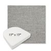 Picture of Piazza Stone | 19" x 19" Boxed Contoured Rounded Back Wicker Chair Cushion - Sunbrella© Fabric