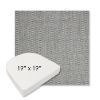 Picture of Pique Ash | 19" x 19" Boxed Contoured Rounded Back Wicker Chair Cushion - Sunbrella© Fabric