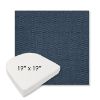 Picture of Pique Midnight | 19" x 19" Boxed Contoured Rounded Back Wicker Chair Cushion - Sunbrella© Fabric