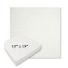 Picture of Pique Salt | 19" x 19" Boxed Contoured Rounded Back Wicker Chair Cushion - Sunbrella© Fabric
