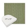 Picture of Posh Shamrock | 19" x 19" Boxed Contoured Rounded Back Wicker Chair Cushion - Sunbrella© Fabric