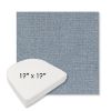 Picture of Remix Denim | 19" x 19" Boxed Contoured Rounded Back Wicker Chair Cushion - Sunbrella© Fabric