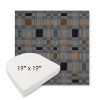 Picture of Rubix Vintage Denim | 19" x 19" Boxed Contoured Rounded Back Wicker Chair Cushion - Sunbrella© Fabric