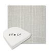Picture of Ticking Fog | 19" x 19" Boxed Contoured Rounded Back Wicker Chair Cushion - Sunbrella© Fabric