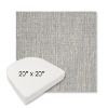 Picture of Adena Pebble | 20" x 20" Boxed Contoured Rounded Back Wicker Chair Cushion - Sunbrella© Fabric