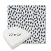 Picture of Agra Indigo | 20" x 20" Boxed Contoured Rounded Back Wicker Chair Cushion - Sunbrella© Fabric