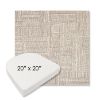 Picture of Boro Walnut | 20" x 20" Boxed Contoured Rounded Back Wicker Chair Cushion - Sunbrella© Fabric