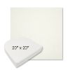 Picture of Canvas White | 20" x 20" Boxed Contoured Rounded Back Wicker Chair Cushion - Sunbrella© Fabric
