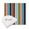 Picture of Carousel Confetti | 20" x 20" Boxed Contoured Rounded Back Wicker Chair Cushion - Sunbrella© Fabric