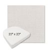 Picture of Cassava White | 20" x 20" Boxed Contoured Rounded Back Wicker Chair Cushion - Sunbrella© Fabric