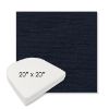 Picture of Charmer Indigo | 20" x 20" Boxed Contoured Rounded Back Wicker Chair Cushion - Sunbrella© Fabric