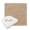 Picture of Charmer Limestone | 20" x 20" Boxed Contoured Rounded Back Wicker Chair Cushion - Sunbrella© Fabric