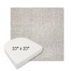 Picture of Chartres Silk | 20" x 20" Boxed Contoured Rounded Back Wicker Chair Cushion - Sunbrella© Fabric