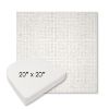 Picture of Dumont Snow | 20" x 20" Boxed Contoured Rounded Back Wicker Chair Cushion - Sunbrella© Fabric