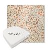 Picture of Flora Sunset | 20" x 20" Boxed Contoured Rounded Back Wicker Chair Cushion - Sunbrella© Fabric