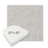 Picture of Improve Stucco | 20" x 20" Boxed Contoured Rounded Back Wicker Chair Cushion - Sunbrella© Fabric