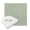 Picture of Kismet Moss | 20" x 20" Boxed Contoured Rounded Back Wicker Chair Cushion - Sunbrella© Fabric