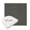 Picture of Kudos Carbon | 20" x 20" Boxed Contoured Rounded Back Wicker Chair Cushion - Sunbrella© Fabric