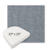 Picture of Kudos Denim Wash | 20" x 20" Boxed Contoured Rounded Back Wicker Chair Cushion - Sunbrella© Fabric