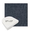 Picture of Leaf Structure Indigo | 20" x 20" Boxed Contoured Rounded Back Wicker Chair Cushion - Sunbrella© Fabric