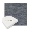 Picture of Litchfield Denim | 20" x 20" Boxed Contoured Rounded Back Wicker Chair Cushion - Sunbrella© Fabric