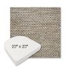 Picture of Litchfield Pebble | 20" x 20" Boxed Contoured Rounded Back Wicker Chair Cushion - Sunbrella© Fabric