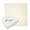 Picture of Margo Snow | 20" x 20" Boxed Contoured Rounded Back Wicker Chair Cushion - Sunbrella© Fabric