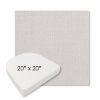 Picture of Metamorphic Snow | 20" x 20" Boxed Contoured Rounded Back Wicker Chair Cushion - Sunbrella© Fabric
