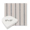 Picture of Mixi Sky | 20" x 20" Boxed Contoured Rounded Back Wicker Chair Cushion - Sunbrella© Fabric
