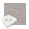 Picture of Mountains Fog | 20" x 20" Boxed Contoured Rounded Back Wicker Chair Cushion - Sunbrella© Fabric