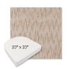 Picture of Mountains Sand | 20" x 20" Boxed Contoured Rounded Back Wicker Chair Cushion - Sunbrella© Fabric