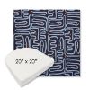 Picture of Nema Lazuli | 20" x 20" Boxed Contoured Rounded Back Wicker Chair Cushion - Sunbrella© Fabric
