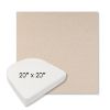Picture of Nuance Eggshell | 20" x 20" Boxed Contoured Rounded Back Wicker Chair Cushion - Sunbrella© Fabric