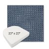 Picture of Nurture Indigo | 20" x 20" Boxed Contoured Rounded Back Wicker Chair Cushion - Sunbrella© Fabric