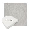 Picture of Pashmina Fog | 20" x 20" Boxed Contoured Rounded Back Wicker Chair Cushion - Sunbrella© Fabric