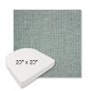 Picture of Piazza Mist | 20" x 20" Boxed Contoured Rounded Back Wicker Chair Cushion - Sunbrella© Fabric